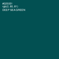 #025051 - Deep Sea Green Color Image